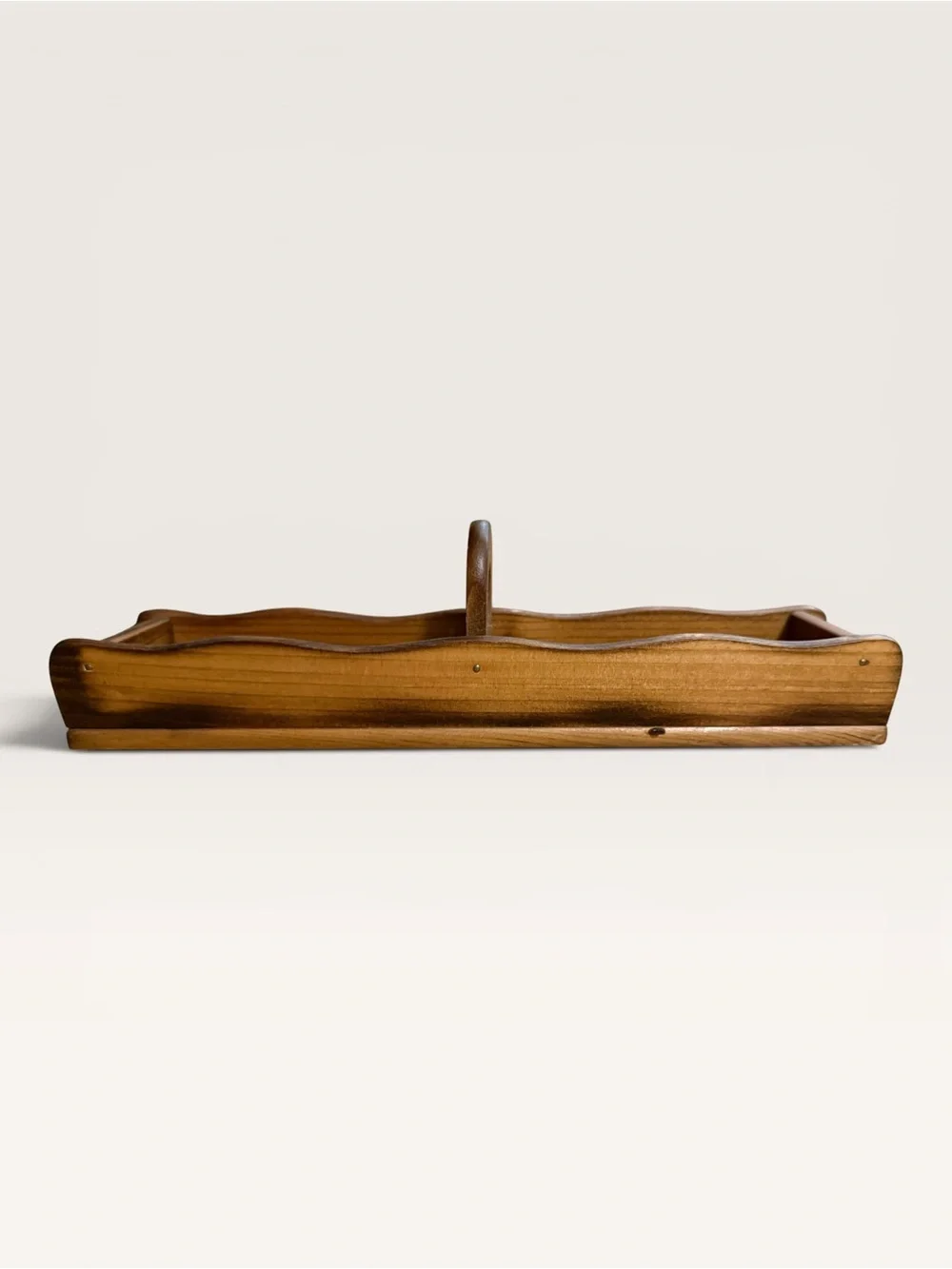 Vintage Giftco Inc. Wooden Cracker Tray Caddy